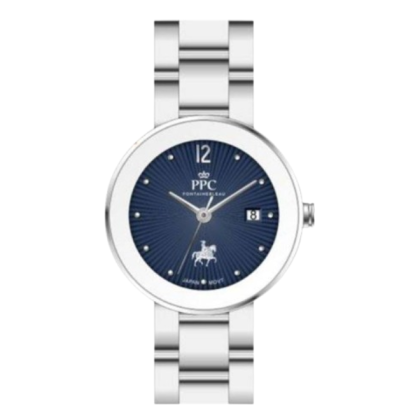 Paris Polo Club PPC-EB02-SL-BU Blue Dial Stainless Steel Women Watch